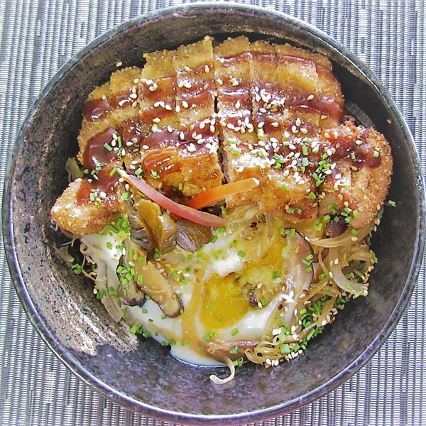 katsudon : filet de porc pané